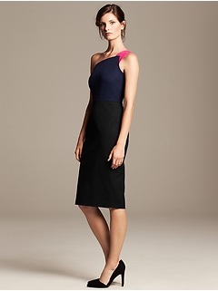 Roland Mouret Collection One-Shoulder Dress | Banana Republic