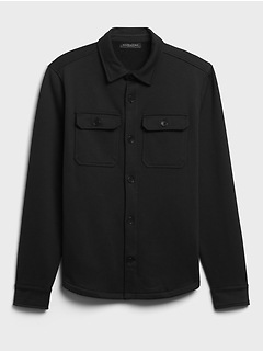 【新品未使用】RRL French Terry Shirt Jacket French Terry Shirt Jacket | Banana Republic
