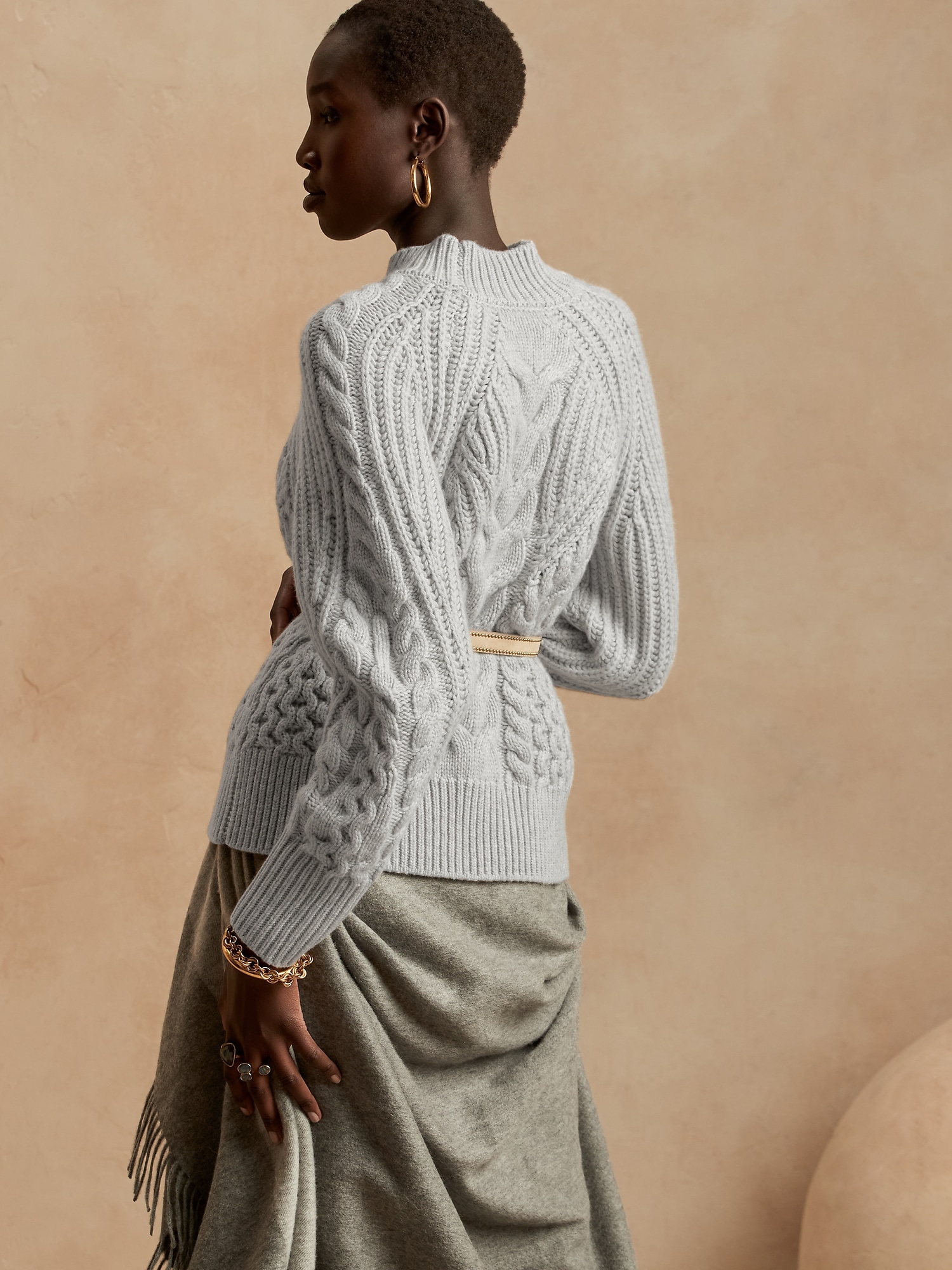 Cashmere Cable-Knit Sweater