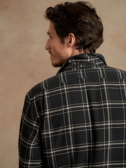 Image number 2 showing, Organic Cotton Flannel Shirt Jacket
