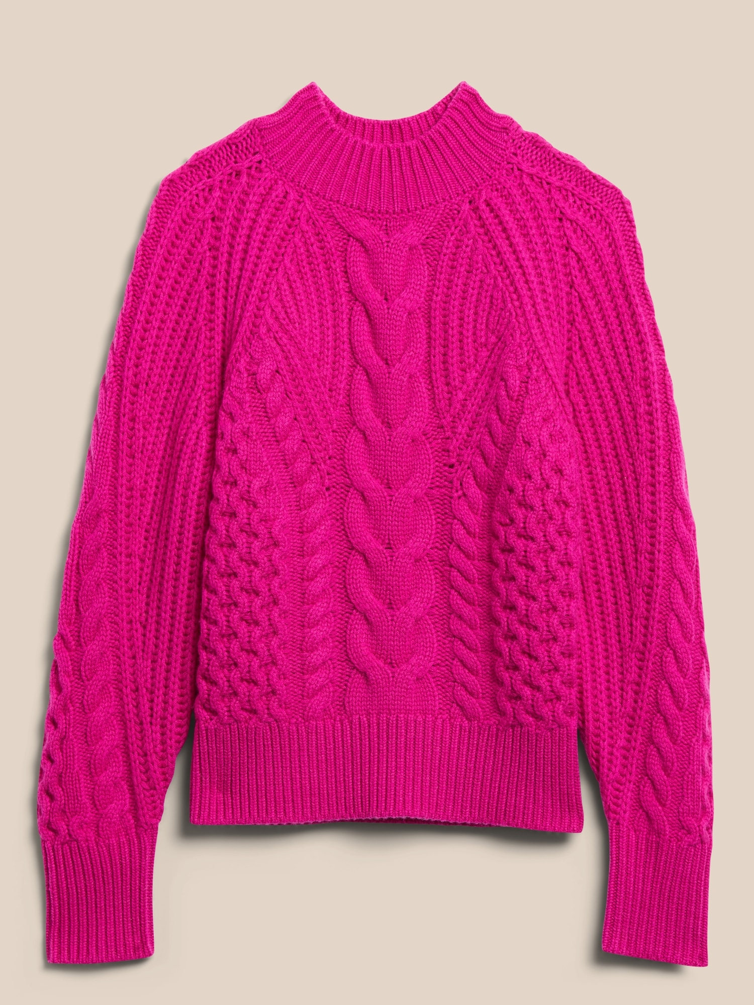 Cashmere Cable-Knit Sweater | Banana Republic