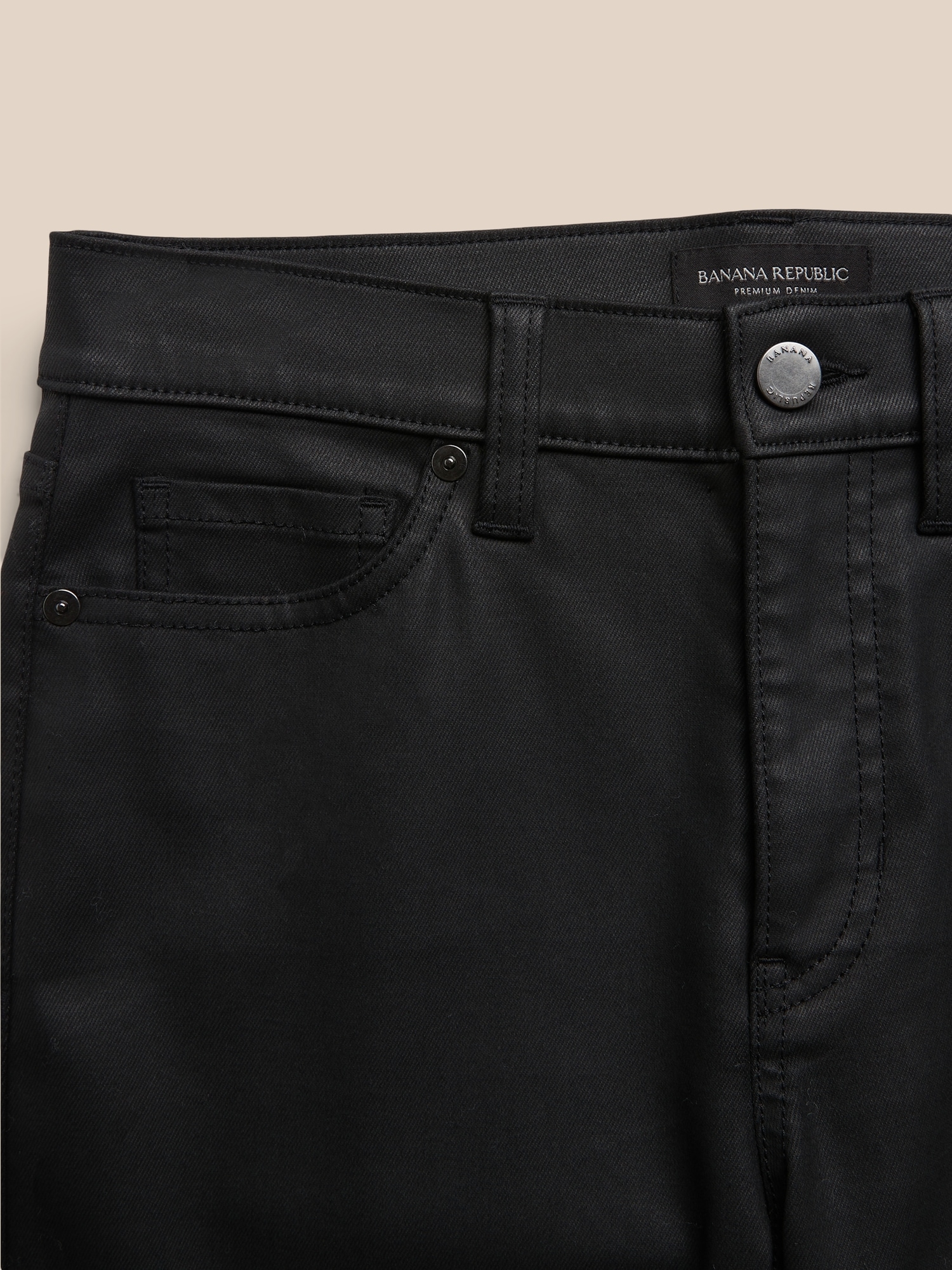 Guess Men's Coated Denim Slim Tapered Zip Jeans In Isotope Black | ModeSens