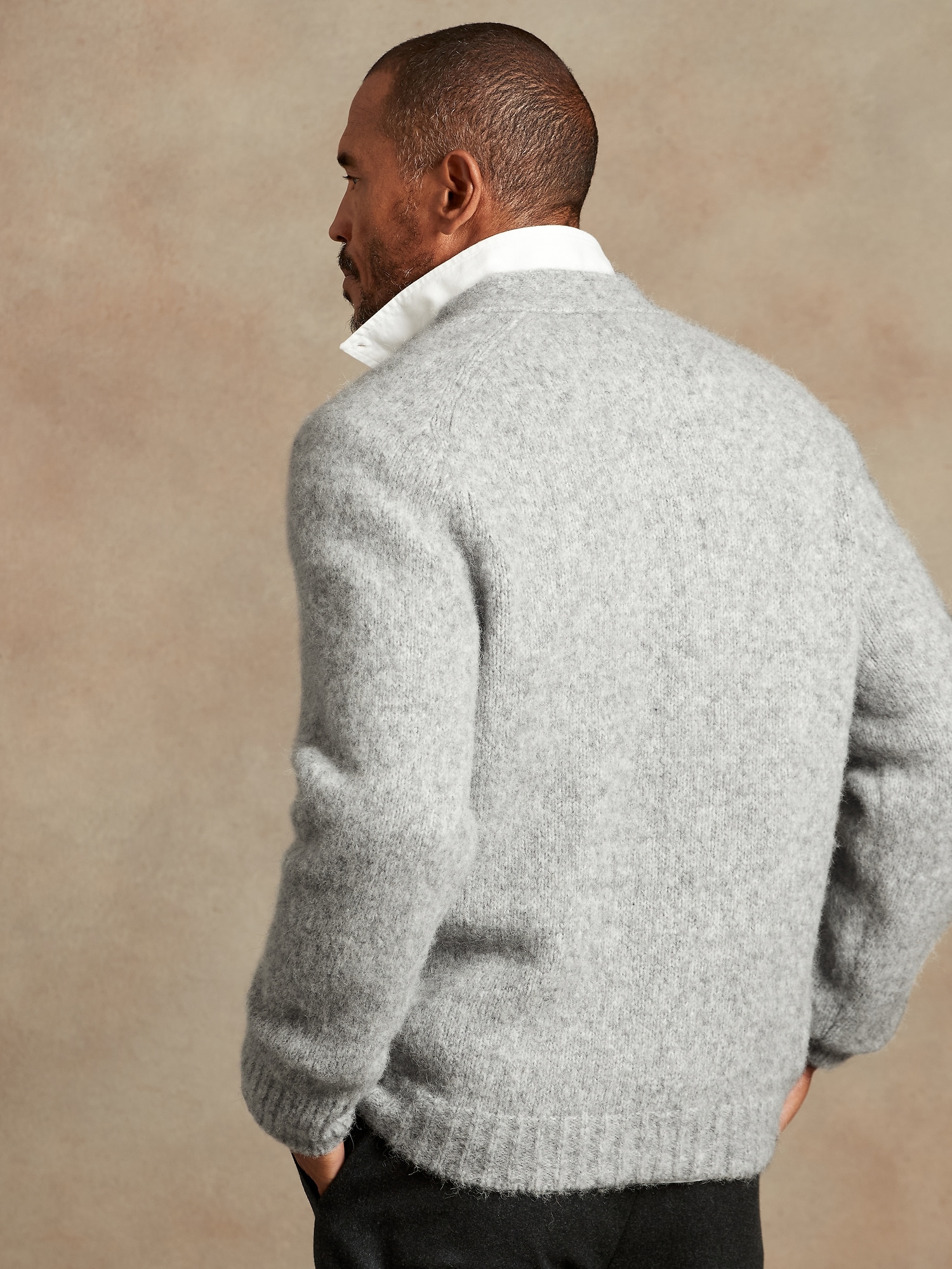 fuzzy cardigan jacket