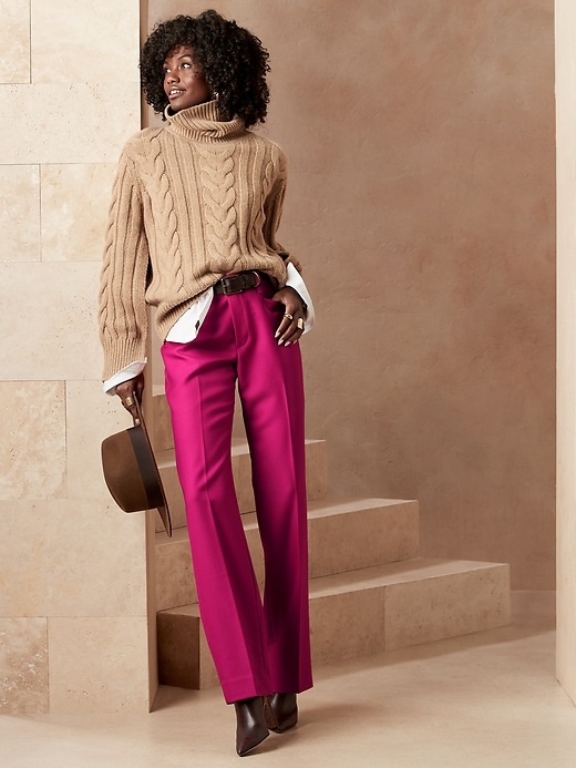 Image number 1 showing, Lido Straight Wool Pant