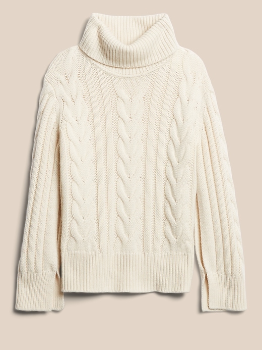Merino-Cashmere Split-Sleeve Sweater | Banana Republic