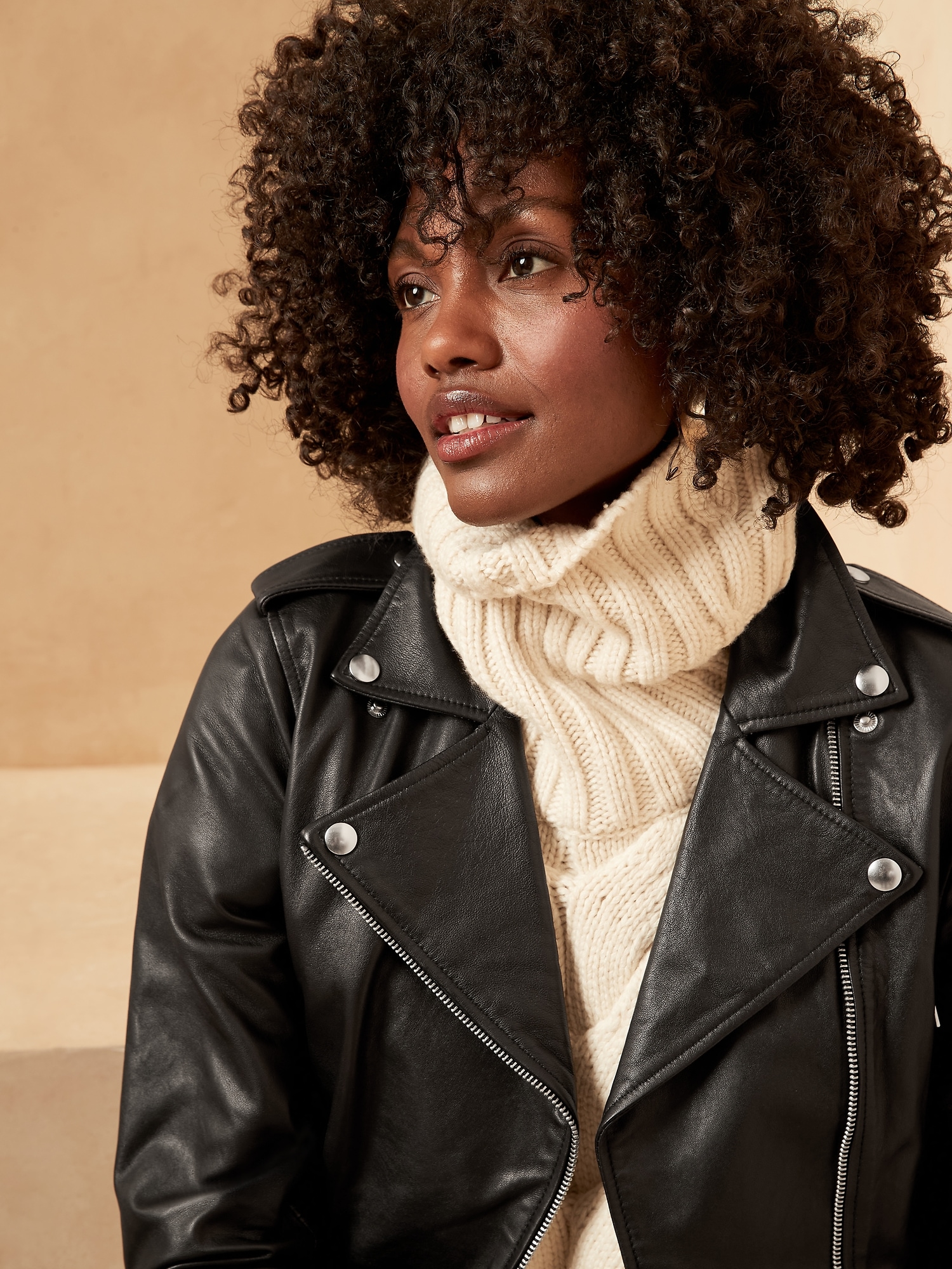 Classic Leather Moto Jacket