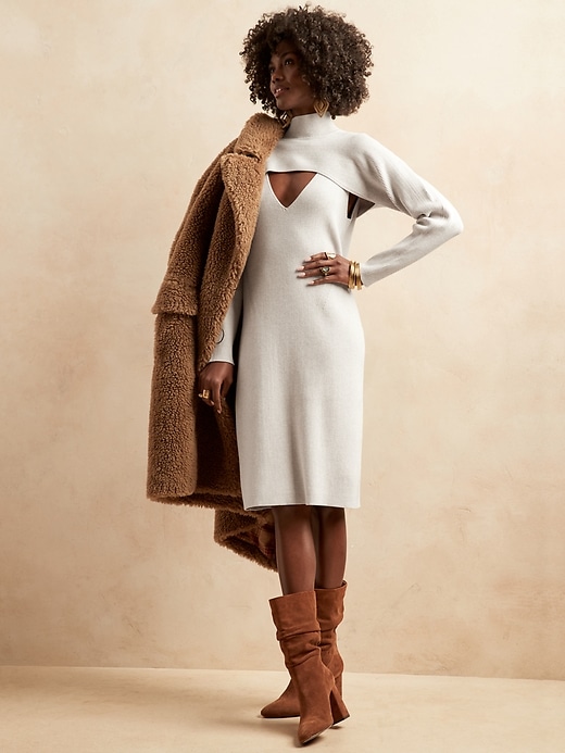 Image number 1 showing, Convertible 2-Piece Sweater Dress Set