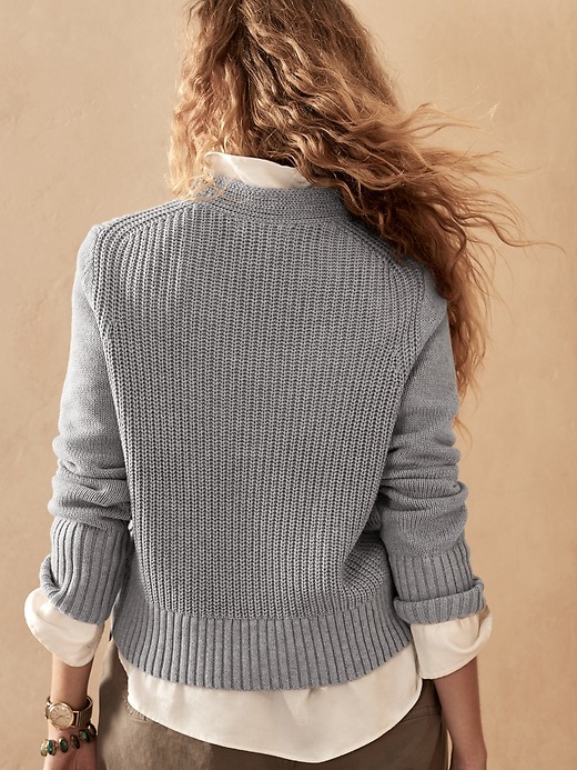 Image number 2 showing, Mock-Neck Cropped Sweater