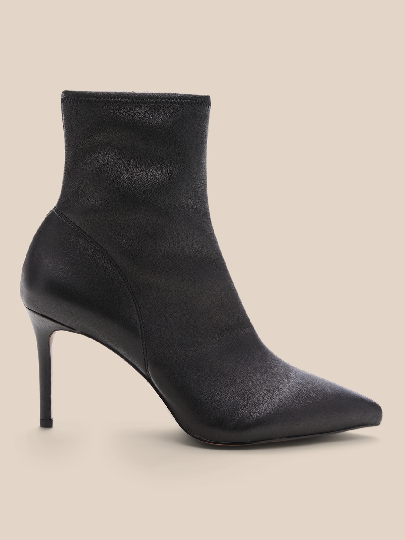 Stretch-Leather Ankle Boot | Banana Republic