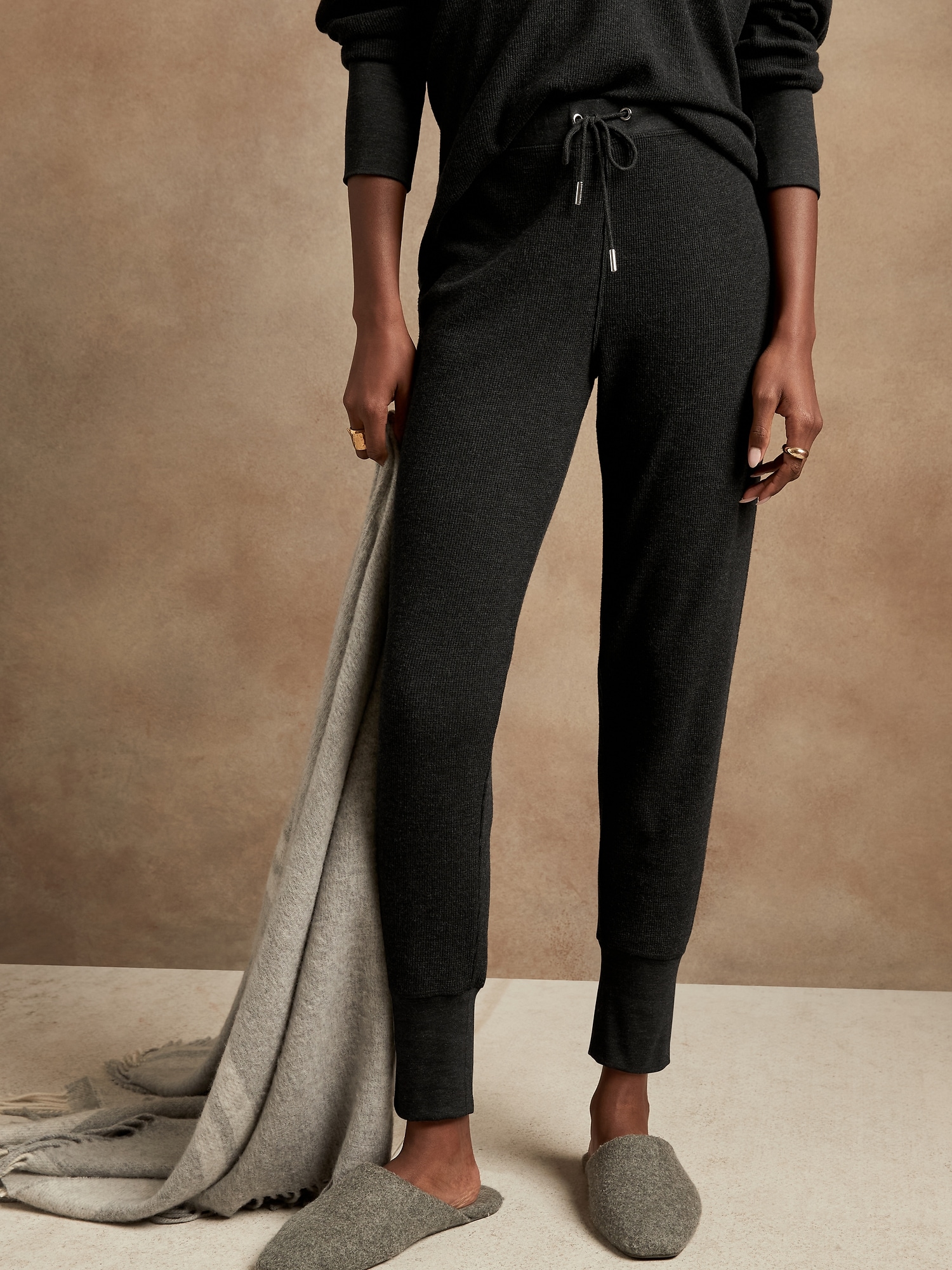 Waffle-Knit Jogger | Banana Republic
