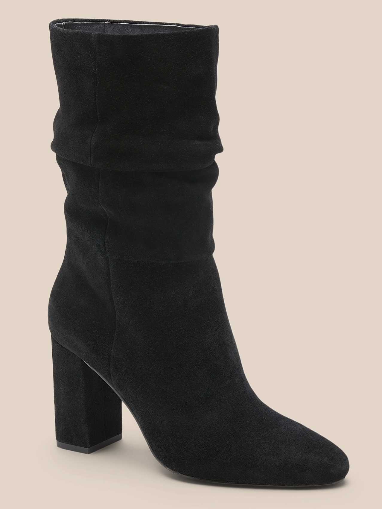 Midshaft Suede Slouchy Womens Boot