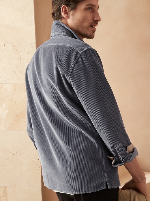 Organic Cotton Corduroy Shirt Jacket 