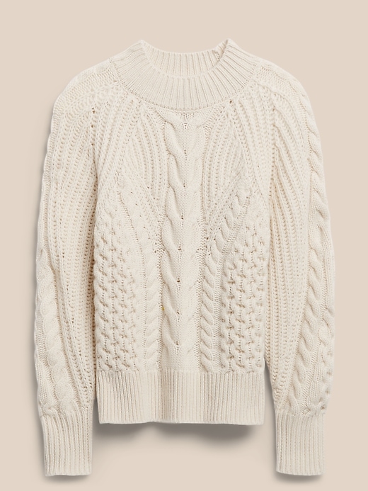 Image number 4 showing, Cashmere Cable-Knit Sweater