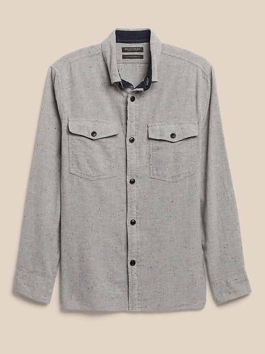 Image number 4 showing, Standard-Fit Donegal Flannel Shirt