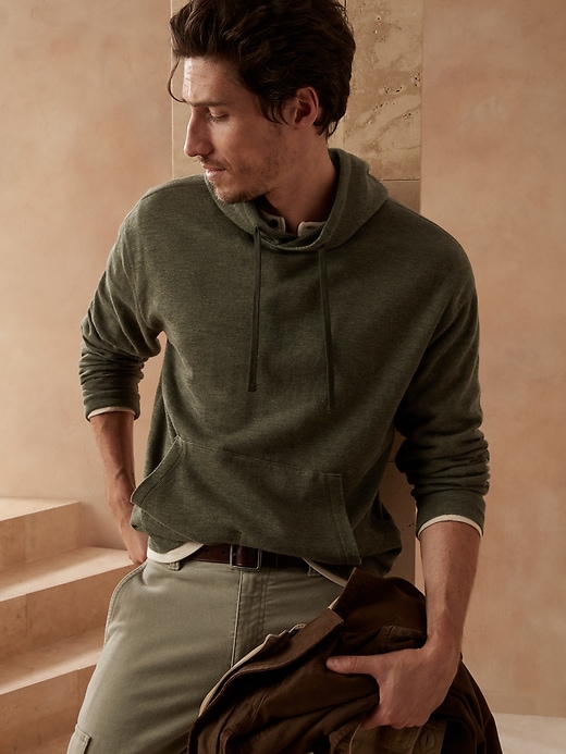 Banana Republic Double-Knit Hoodie. 1