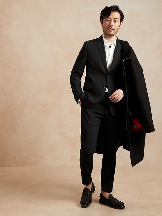 Image number 4 showing, Slim Italian Wool Suit Jacket