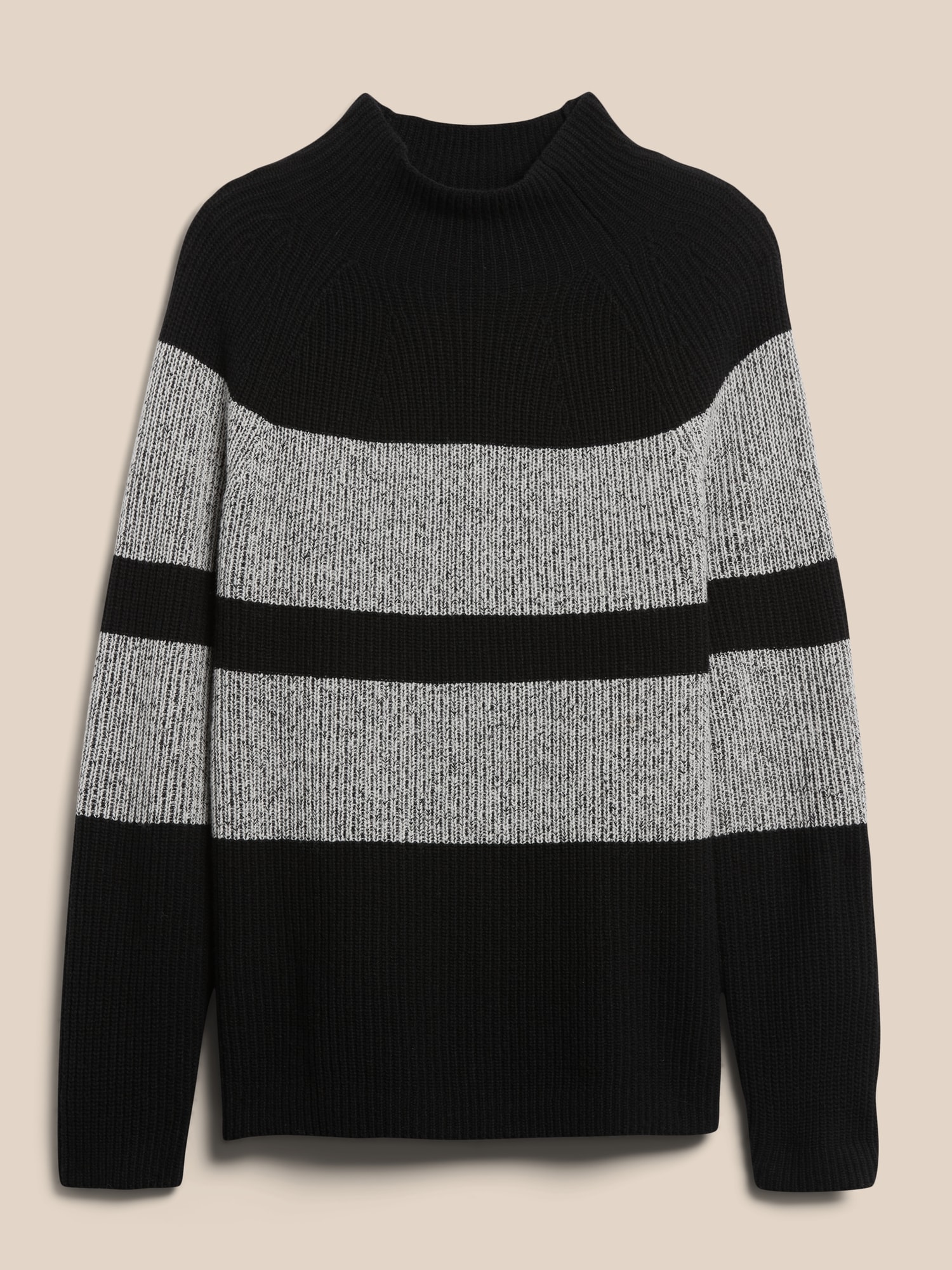 Italian Merino-Blend Chest Stripe Sweater | Banana Republic