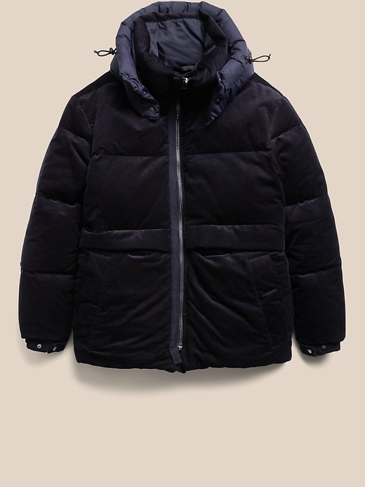 Image number 4 showing, Corduroy Puffer Coat