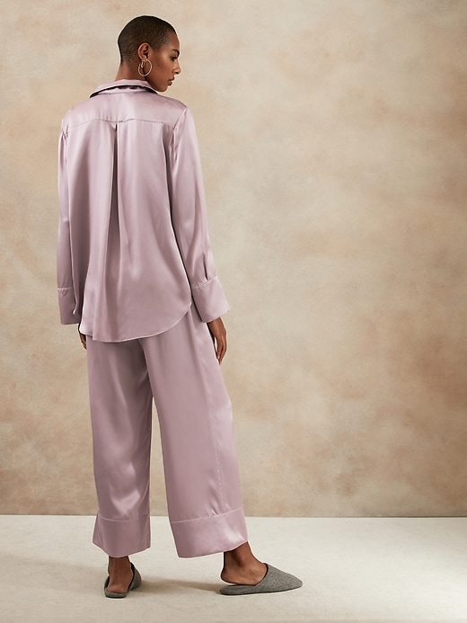Image number 8 showing, Silk Pajama Pant Set