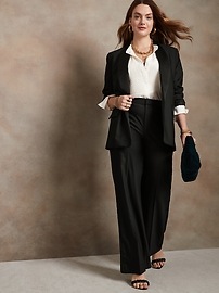 Wide-Leg Tuxedo Pant | Banana Republic