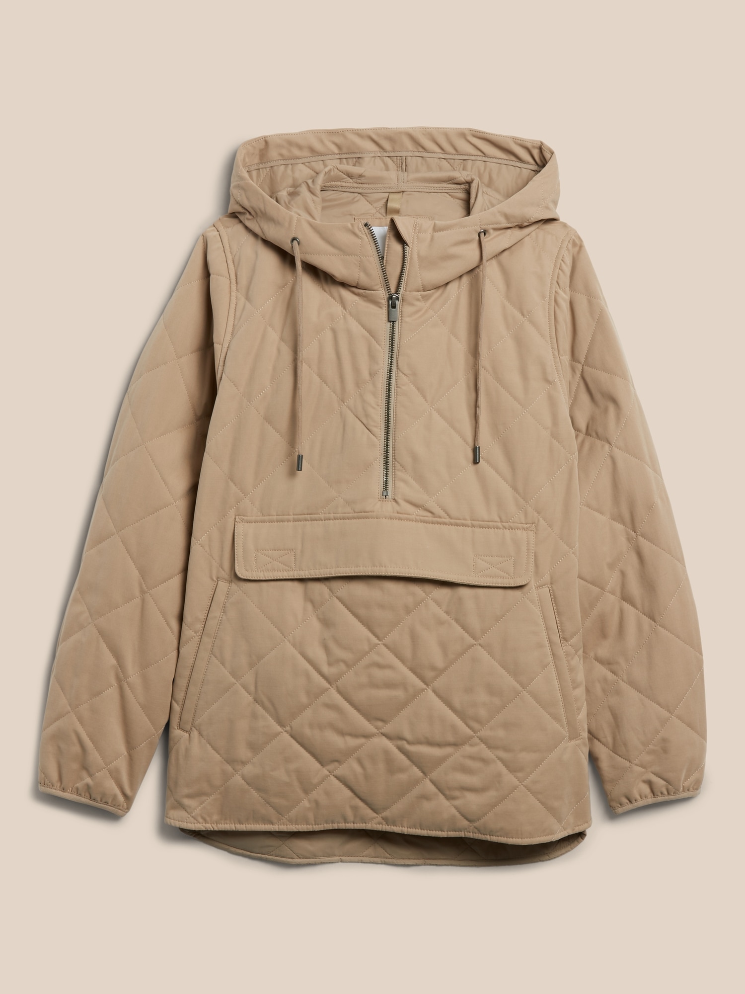 Quilted Half-Zip Anorak, Banana Republic