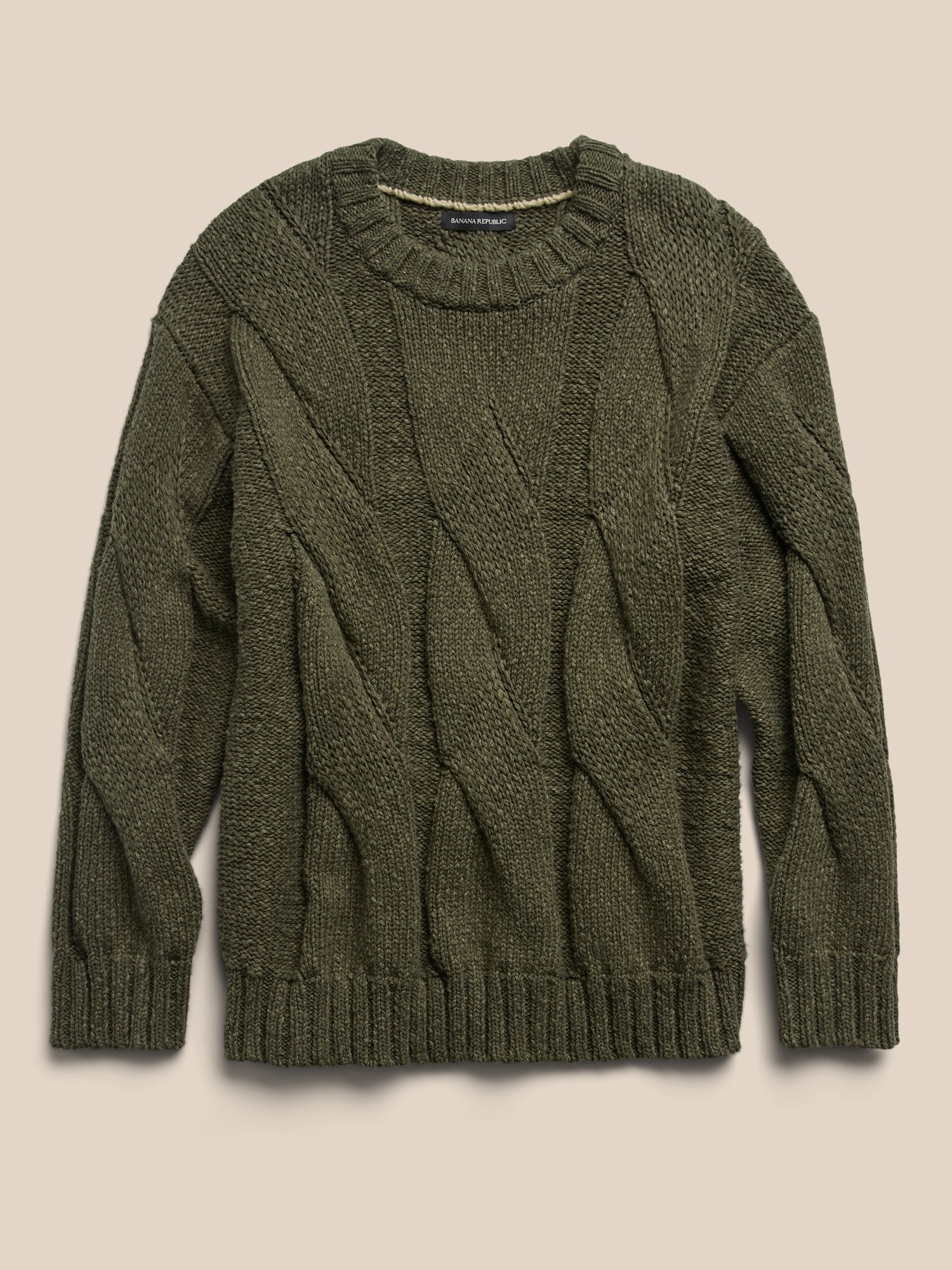Oversized Cotton-Linen Sweater | Banana Republic