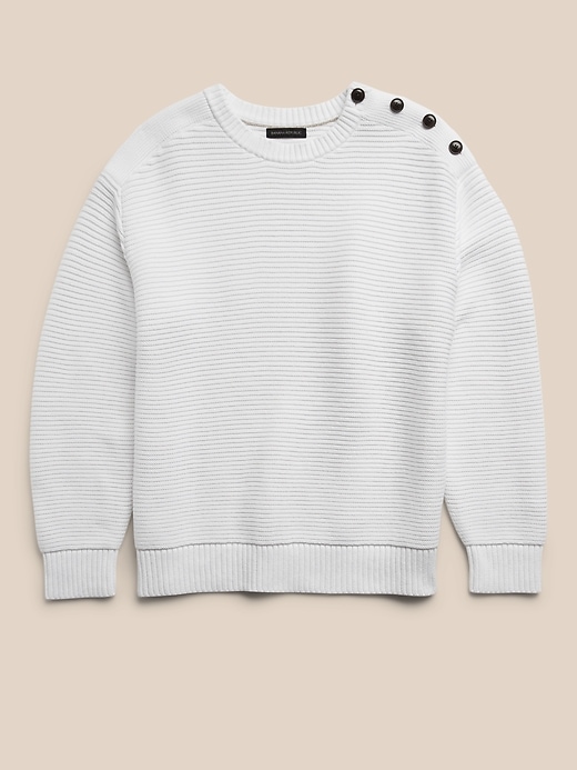 Image number 4 showing, Oversized Button-Shoulder Sweater