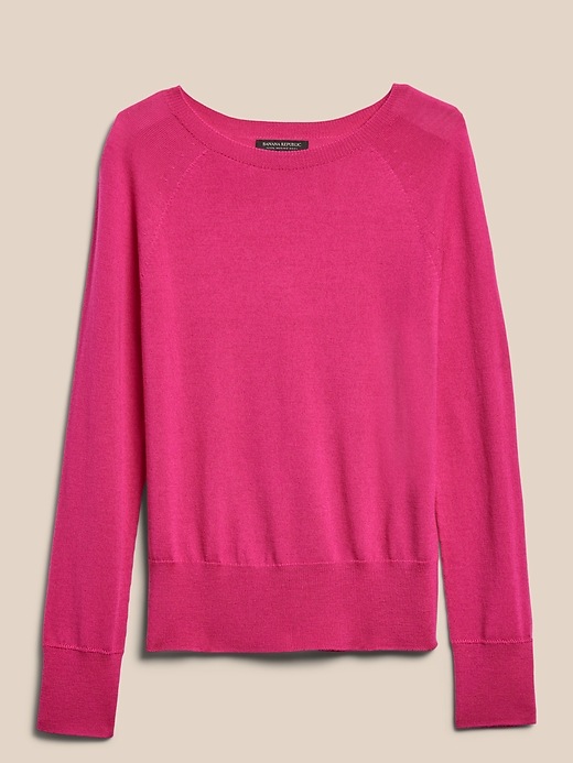 Image number 7 showing, Seamless Merino Crew-Neck Sweater in Responsible Wool