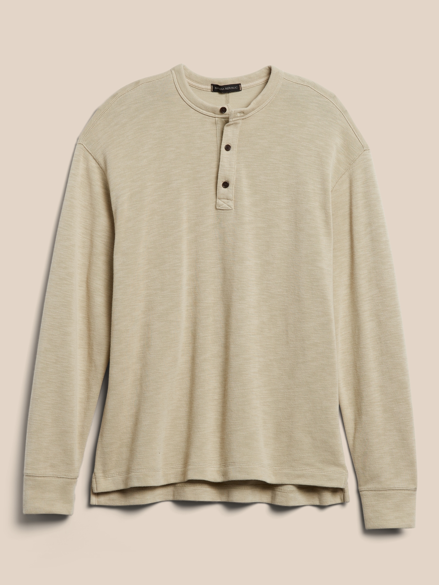 banana republic waffle knit henley