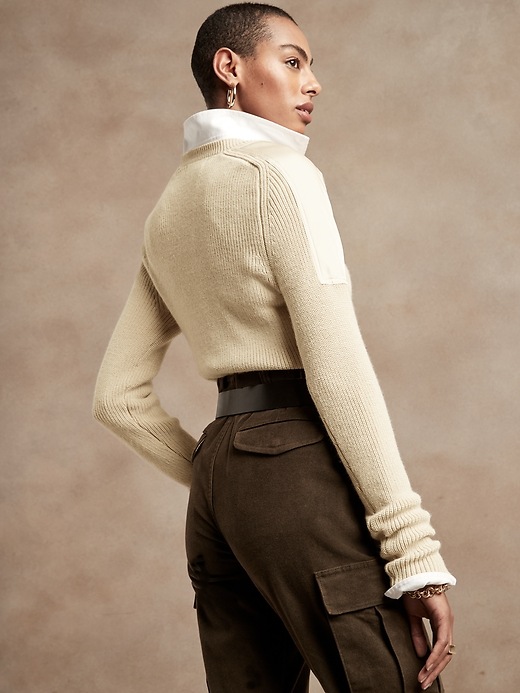 Image number 2 showing, Shoulder-Patch Sweater