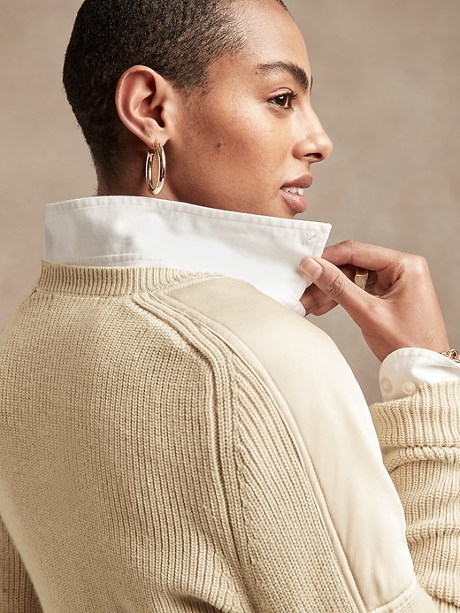 Image number 3 showing, Shoulder-Patch Sweater