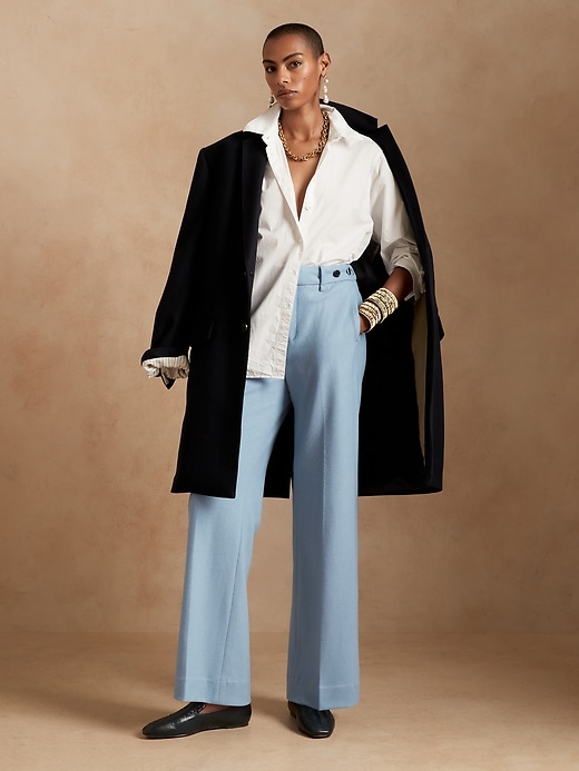 [着画あり] 25aw WOOL BARATHEA WIDE TROUSERS WOOL BARATHEA WIDE TROUSERS | JOHN LAWRENCE SULLIVAN