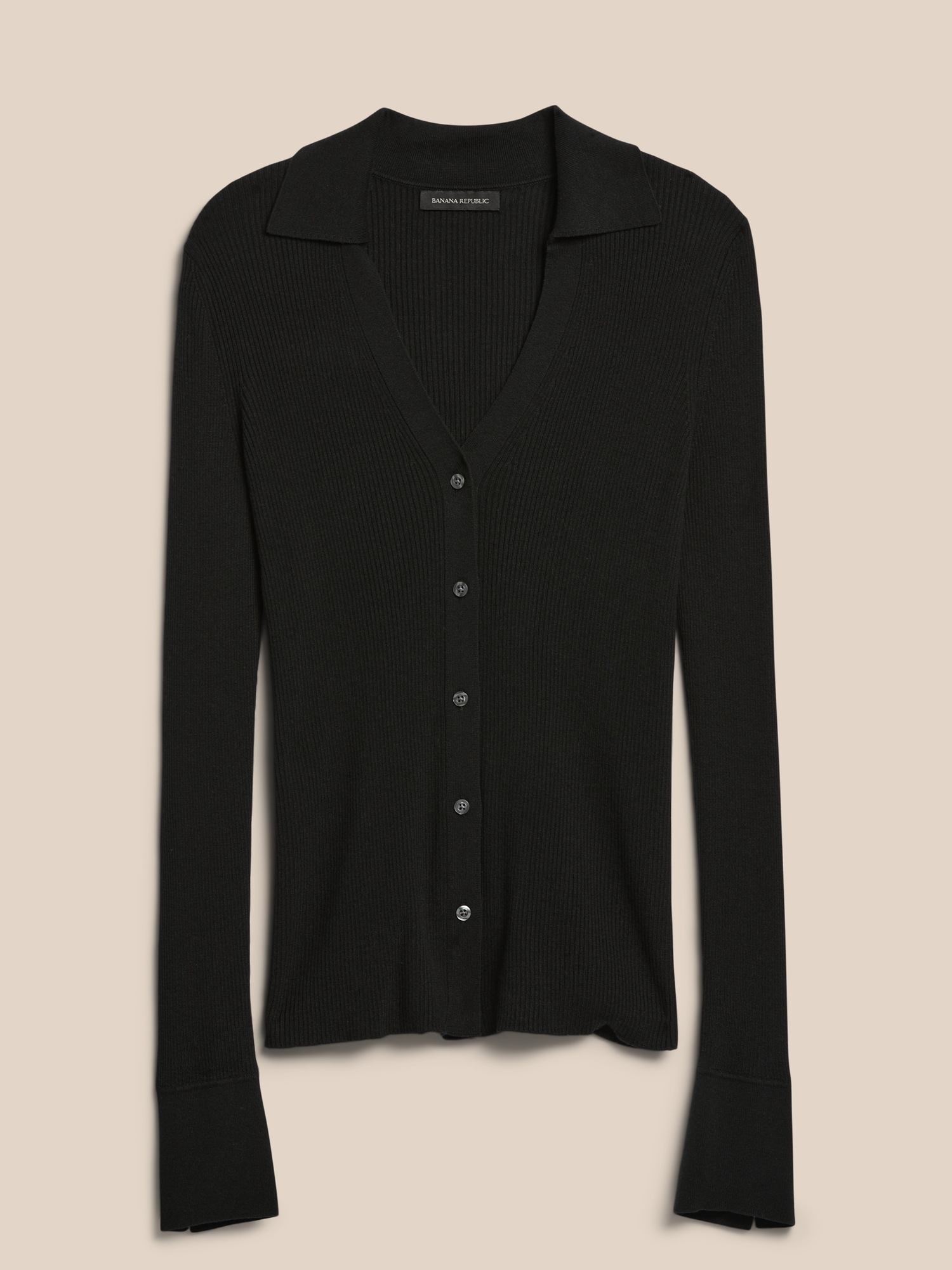 button up polo sweater