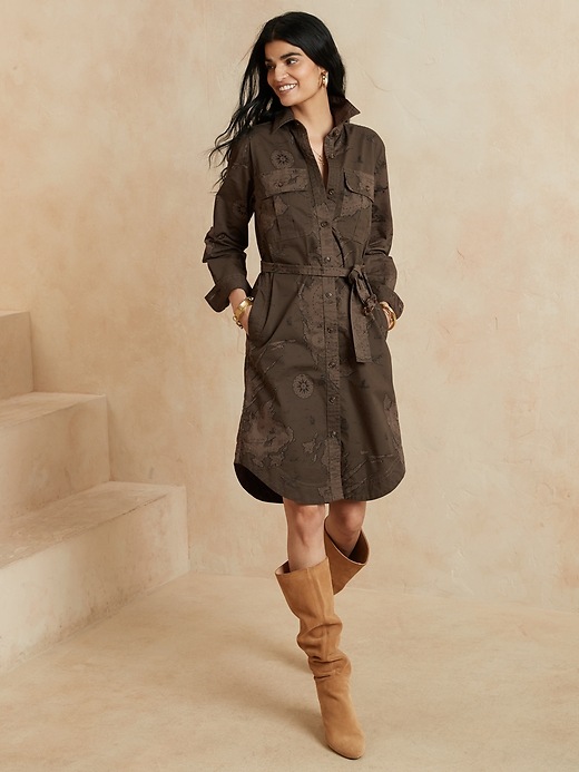 Banana Republic Utility Shirt Dress. 1