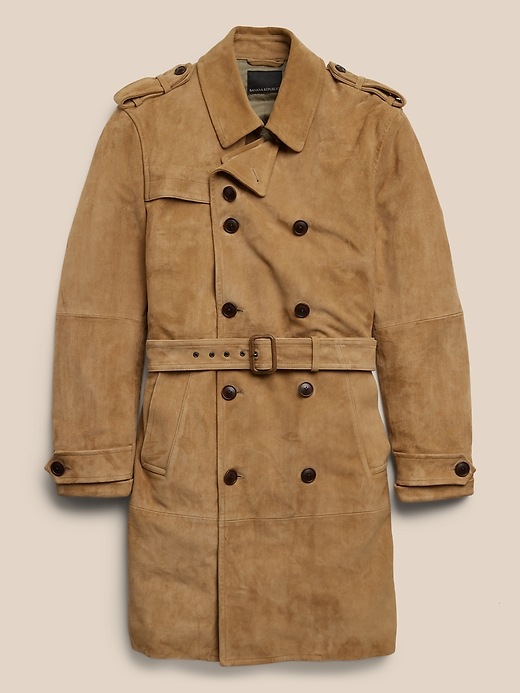 Image number 4 showing, Heritage Suede Trench Coat
