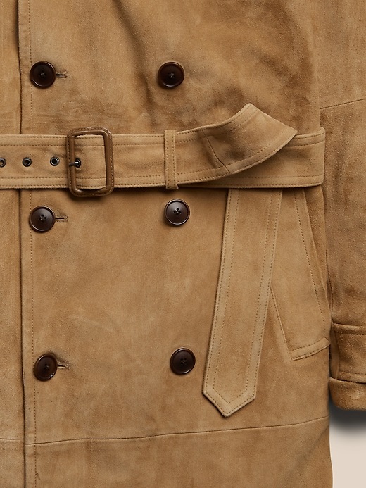 Image number 5 showing, Heritage Suede Trench Coat