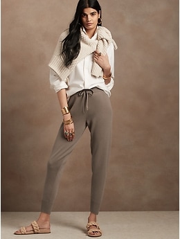 Cashmere joggers Color beige - RESERVED - 9800Q-80X