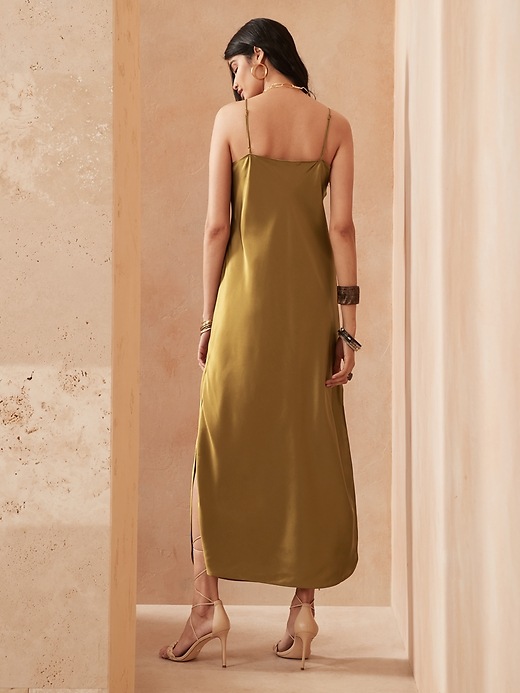 Image number 2 showing, Silk Maxi Slip Dress