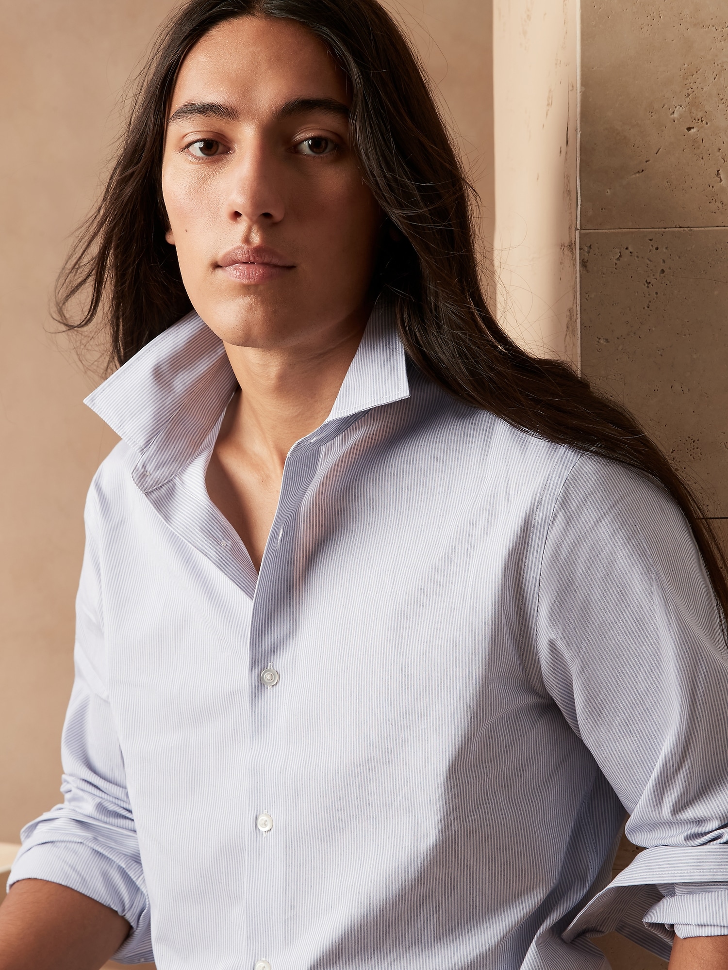 Premium Poplin Dress Shirt Banana Republic