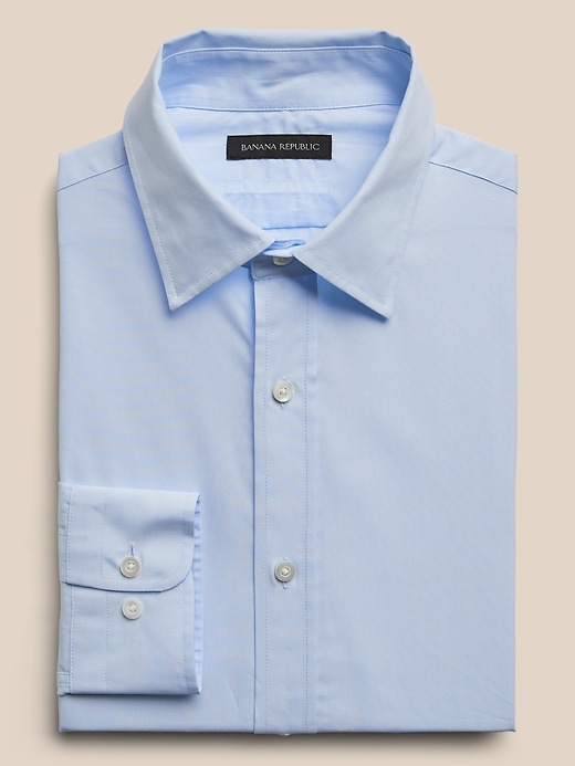 Tailored Slim Premium Poplin Dress Shirt Banana Republic