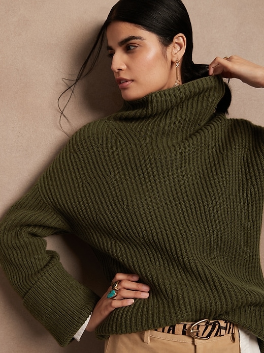 Image number 6 showing, Heritage Oversized Merino-Cashmere Sweater