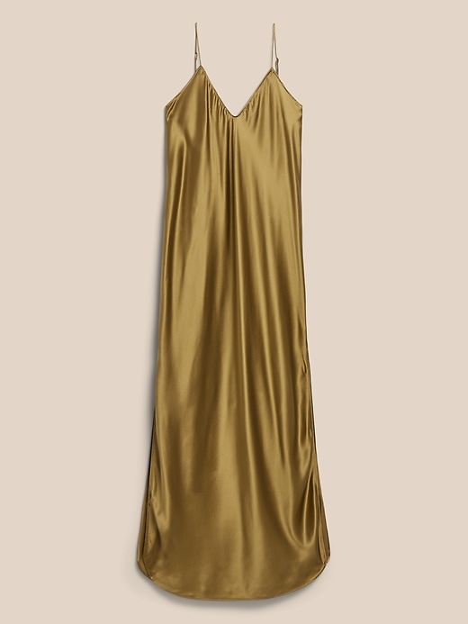 Image number 4 showing, Silk Maxi Slip Dress