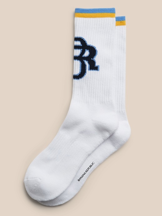 Banana Republic BR ATHLETICS Logo Sock. 1