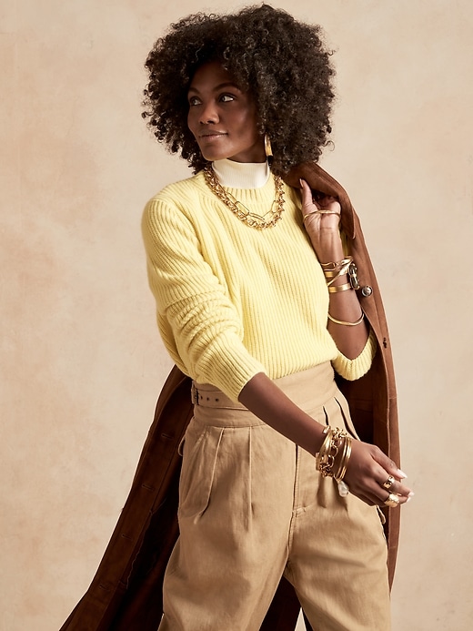 Image number 1 showing, Cashmere Ribbed Sweater