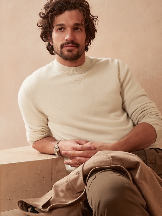 Image number 1 showing, Cashmere Crew-Neck Sweater