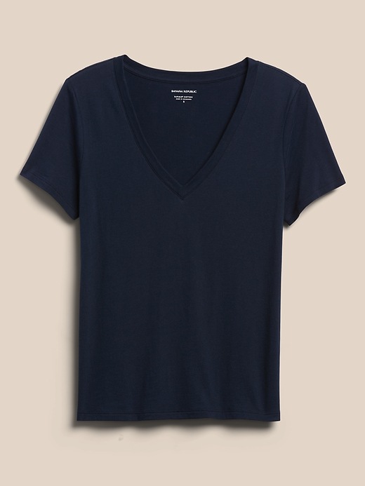 Image number 6 showing, SUPIMA® V-Neck T-Shirt
