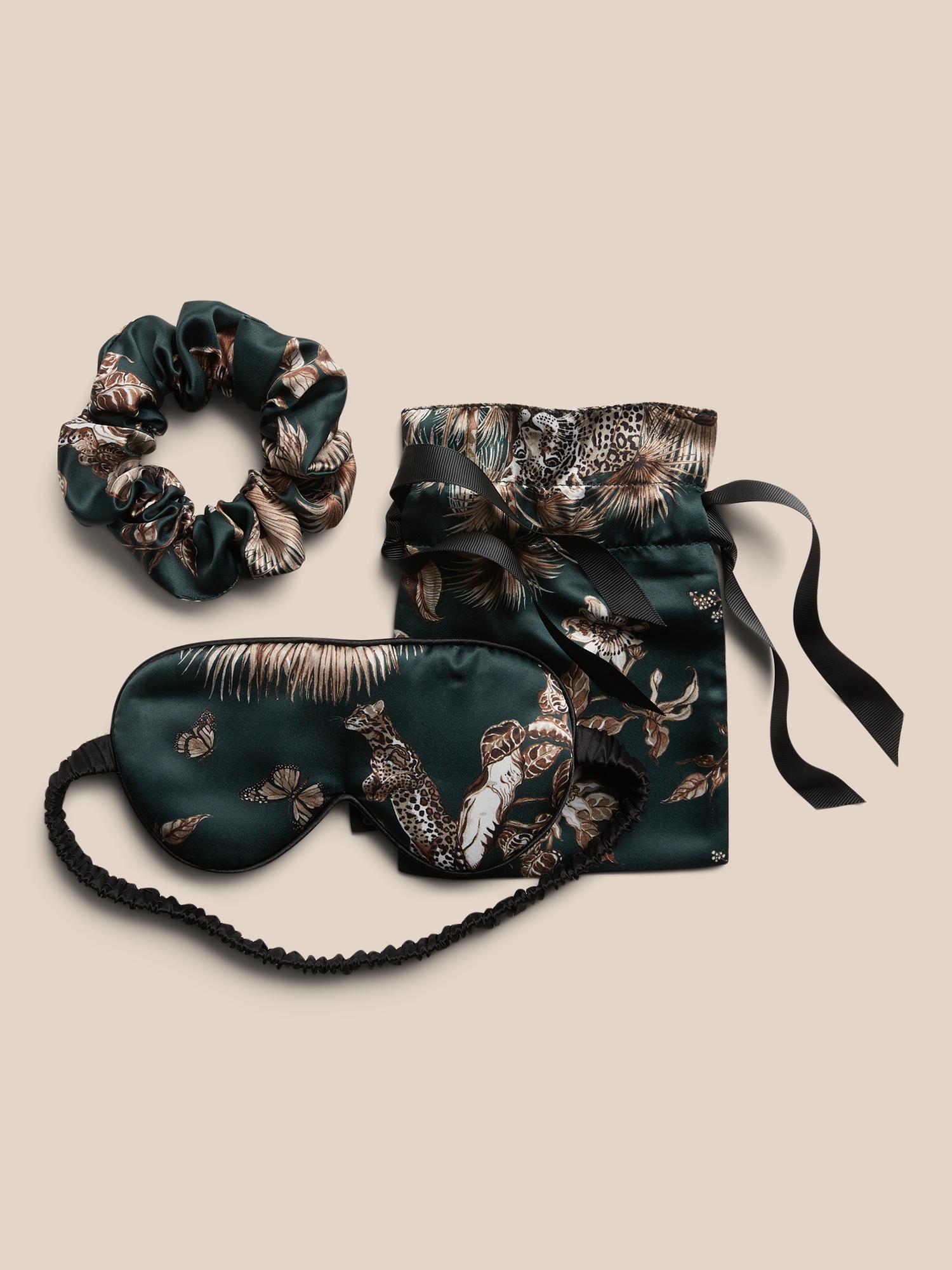 Satin Eye Mask & Scrunchie Set Banana Republic