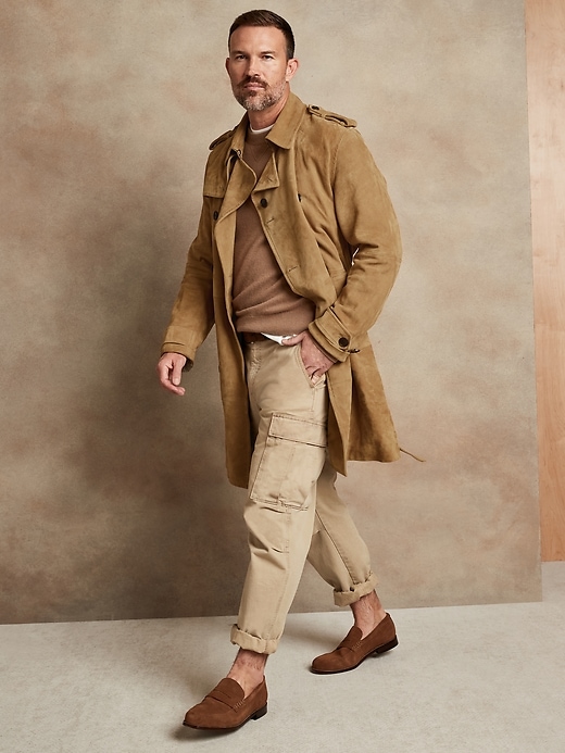 Image number 1 showing, Heritage Suede Trench Coat