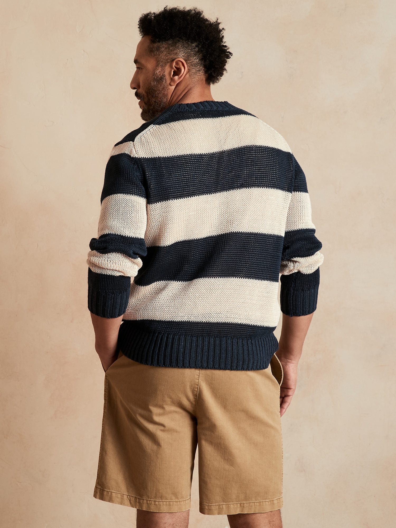 Linen Stripe Sweater