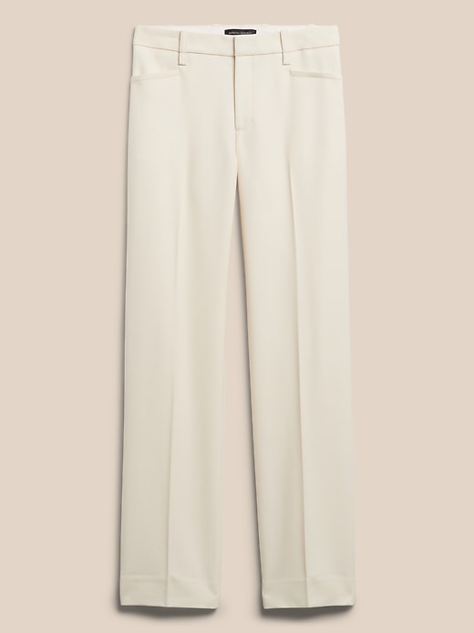 Image number 3 showing, High-Rise Straight Italian Wool Pant